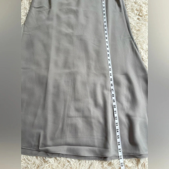 NWT Anthropologie BHLDN Ruby Satin Charmeuse Dress hatter backless maxi grey 8 - Picture 13 of 16